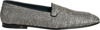 Dolce & Gabbana Loafers Geklede Schoenen - Heren - Loafers - Grijs - 44 EU - Leer - Schoenen