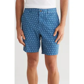 Original Penguin TV Print Stretch Twill Golf Shorts in Blueberry Pancake at Nordstrom Rack, Size 31