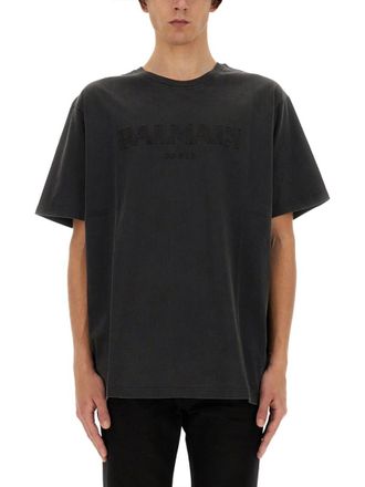 Balmain Black Crew Neck T-Shirt