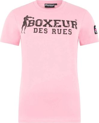 Boxeur Des Rues T-Shirt BOXEUR DES RUES BOXEUR DES RUES T-Shirt Iconic Logo, Damen, Gr. XS, pink, Obermaterial: 95% Baumwolle CO. 5% Elasthan EL., Shirts T-Shirt