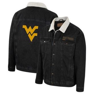 Wrangler Mens Colosseum x Wrangler Charcoal West Virginia Mountaineers Western Button-Up Denim Jacket at Nordstrom, Size Large