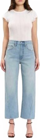 Daze Westward Barrel Leg Jeans In Blue