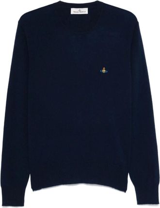 Vivienne Westwood Truien & Vesten, Heren, Blauw, XL, Wol, Alex Crewneck Sweater