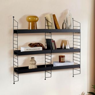 Dmora Estanter&iacute;a Scurelle, 3 Estantes, 98x21x100h Cm Negro