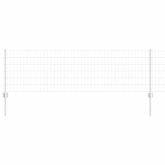 Berkfield Home Euro Fence with 11 U Posts Silver 0, 6x50 m Steel