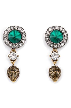 Kurt Geiger Octavia Eagle Drop Earrings in Green at Nordstrom
