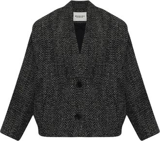 Isabel Marant Drogo Jacket - Dames - Blazers - Grijs - M - Leer - Jassen