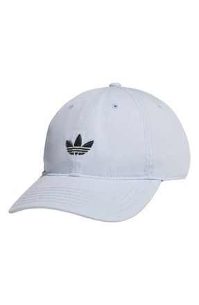 adidas Trefoil Adjustable 6-Panel Baseball Cap in Crystall Sky Blue/Black at Nordstrom