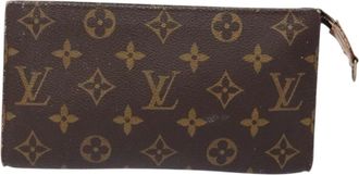 Louis Vuitton Bucket Gm Brown Canvas Clutch Bag (Pre-Owned)