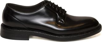 Green George 3029 Gepolijste Derby - Heren - Nette schoenen - Zwart - 44 EU - Leer - Schoenen