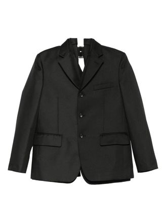 Comme Des Gar&ccedil;ons single-breasted blazer - women - Fabric - M - Black