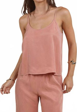 Sadie & Sage Heritage Tank Top In Rose Tan