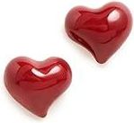 Kate Spade New York Amour Studs Womens Earring Dark Scarlet, Brass