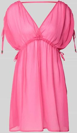 Dorina Kaftan mit V-Ausschnitt Modell SABRINA in Pink, Gr&ouml;&szlig;e XS