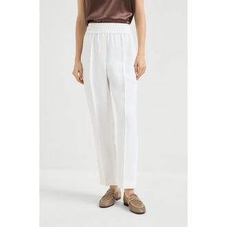 Brunello Cucinelli Baggy trousers in White at Nordstrom, Size 36 It