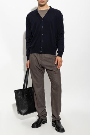 Paul & Shark Creased Trousers, Mens, Brown