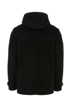 Prada Mens Black Shearling Jacket Nero Giubbini