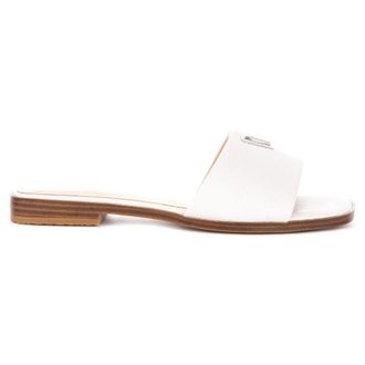 Guess Ramlan Logo Sandalen - Dames - Schoenen - Wit - Maat: 36 EU Leer