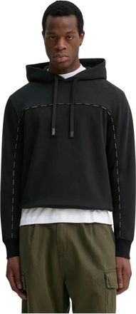 Versace Jeans Couture Katoenen Hoodie - Heren - Hoodies - Zwart - 2XL - Katoen - Hoodies & sweatvesten