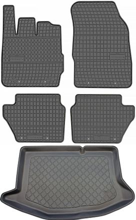 OEM Juego De Alfombrillas De Goma Para Coche Y Alfombrilla Para Maletero Para Ford Fiesta Vi Hatchback (octubre De 2008 A 2011)