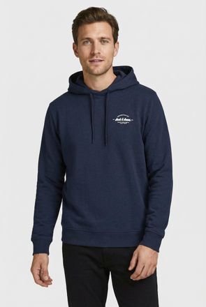 Jack & Jones Kapuzensweatshirt JACK & JONES JJBRANDON SWEAT HOOD, Herren, Gr. XXL, navy blazer, angeraute Sweatware, Obermaterial: 65% Polyester, 35% Baumwolle, un