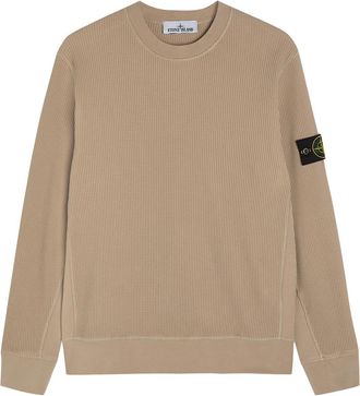 Stone Island Waffle Cotton Jumper - Sand - XL