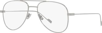 Saint Laurent 55mm Pilot optical glasses in Silver at Nordstrom