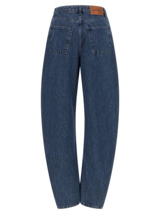 Rotate Barrel Leg Jeans - Blue