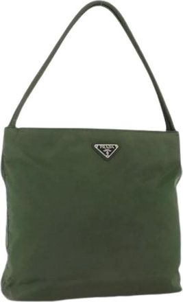Prada Pre-owned Shoulder Bags, female, Green, Size: ONE SIZE Pre-owned Vintage Shoulder Bag