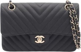 Chanel Pre-owned Vintage Flap Shoulder Bag - Dames - Vintage Schoudertas - Zwart - ONE Size - Vintage