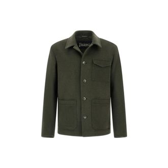 Herno Groene Jas voor Mannen Aw 25 - Heren - Zomerjassen - Groen - L - Wol - Jassen