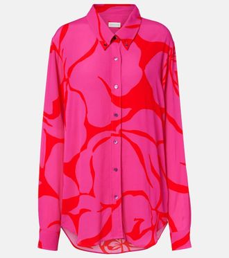 Dries Van Noten Floral oversized shirt