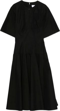 Alexander McQueen Abito midi svasato - Nero