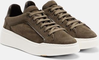 Max Mara Suede platform sneakers
