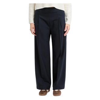 Semicouture Palazzo Trousers - female - Semicouture - Wide Trousers - Blue - L - Trousers