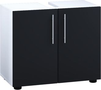 VCM Gabinete De Lavabo De Madera Vcm Gabinete De Ba&ntilde;o Dimensiones: Al. 51 X An. 60 X T. 30 Cm 2 Puertas De Torneado Muebles De Ba&ntilde;o Modernos - Flandu Ll (