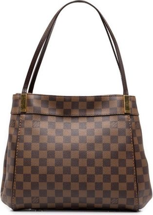 Louis Vuitton Brown Pvc Leather Shoulder Bag Tote Bag (Pre-Owned)
