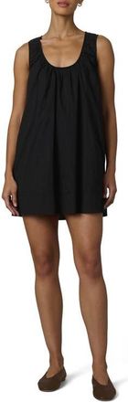 Joe's The Ana U-Neck Sleeveless Cotton Voile Minidress in Black at Nordstrom, Size X-Large