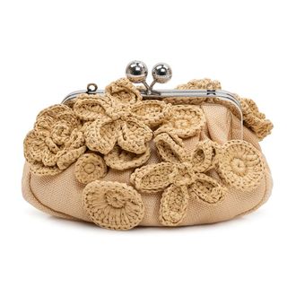Max Mara Raffia Clutch Bag - female - Weekend Max Mara - Clutches - Beige - ONE SIZE - Bags