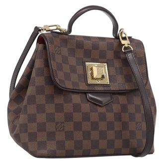 Louis Vuitton Bergamo Damier Brown Canvas Handbag (Pre-Owned)