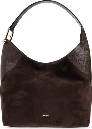 Furla Lara Medium Shopper Bag - Dames - Schoudertassen - Bruin - ONE Size - Leer - Tassen