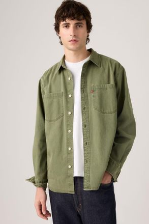 Levi's Mariposa Worker Shirt - Men - 2XL - Green / Nabali Olive Wash