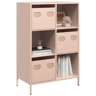 Berkfield Home Highboard Pink 68x39x103.5 cm Steel