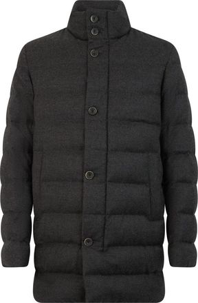 Herno Gewatteerde jas - Heren - Winterjassen - Grijs - L - Wol - Jassen