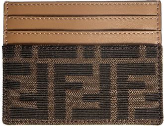 Fendi FF jacquard diamond card holder