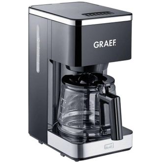 GRAEF Fk 402 Macchina per il caff&egrave; Nero Capacit&agrave; tazze=10 Caraffa in vetro, Funzione mantenimento calore - Graef