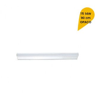 Trade Shop Trade Shop Traesio - Trade Shop - Plafoniera Led Neon T5 Sotto Pensile Tubo Vetro Opaco 14 Watt 90 Cm T5-90