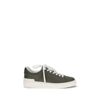 Balmain Bicolor Kalfsleren Bos Taurus Sneakers