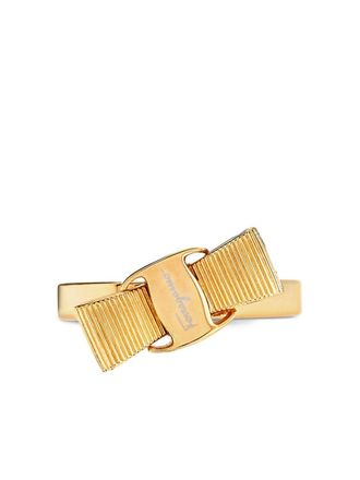 Ferragamo Vara bow polished ring - Gold