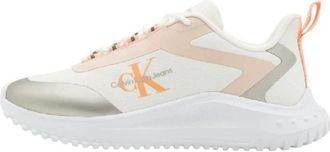 Calvin Klein Eva Runner Low Sneakers - Dames - Sneakers - Wit - 37 EU - Schoenen